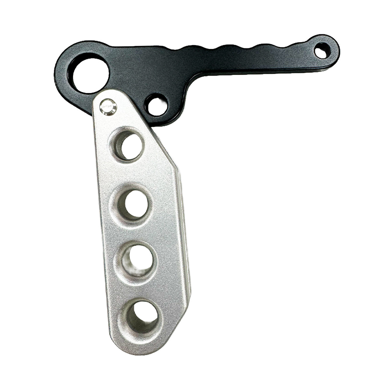 HT-XJ-04 Equipo de escalada para exteriores de alta resistencia Descenso manual de aluminio de 4 orificios Protección duradera contra caídas para equipo de protección personal de 8 mm