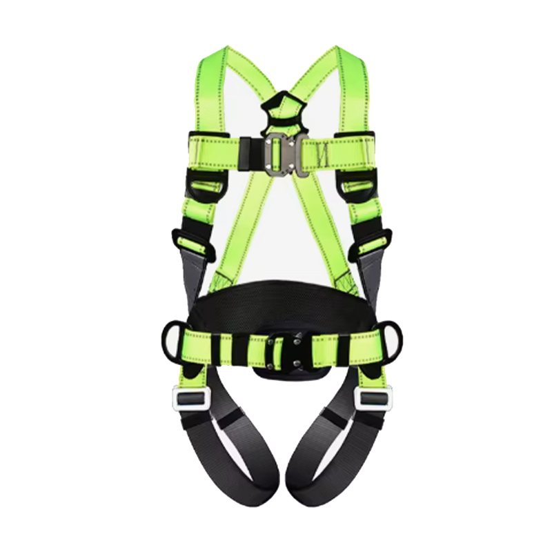 S-10016 Arnés de seguridad de cuerpo completo con luz reflectante ajustable, correas reflectantes para trabajos de techado de construcción, fines de rescate