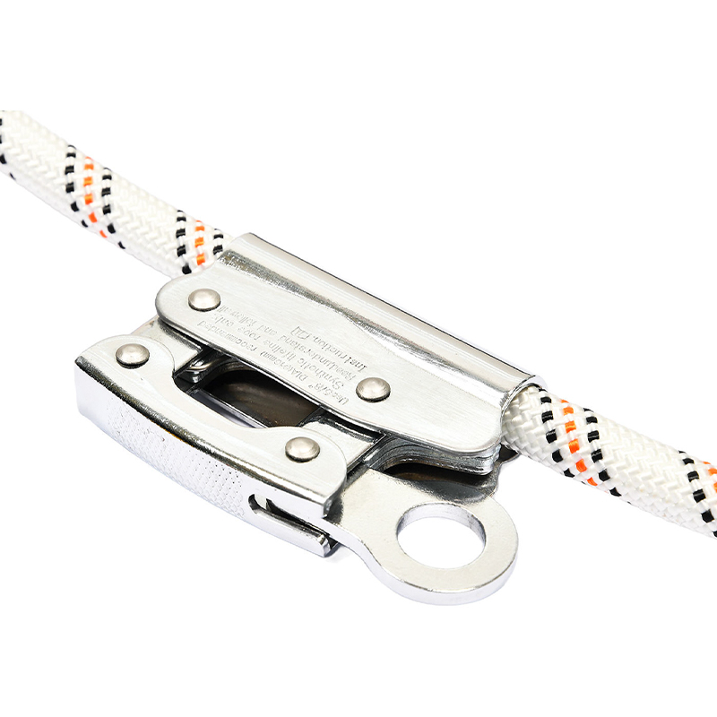 Dispositivo de agarre de cuerda autoblocante HT-ZS-01, dispositivo anticaídas con bloqueo automático para arnés de seguridad de escalada en roca y rescate de caídas