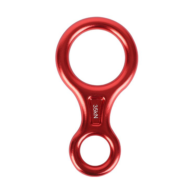 Descensor de Aluminio con Anillo Bull 8 para Escalada
