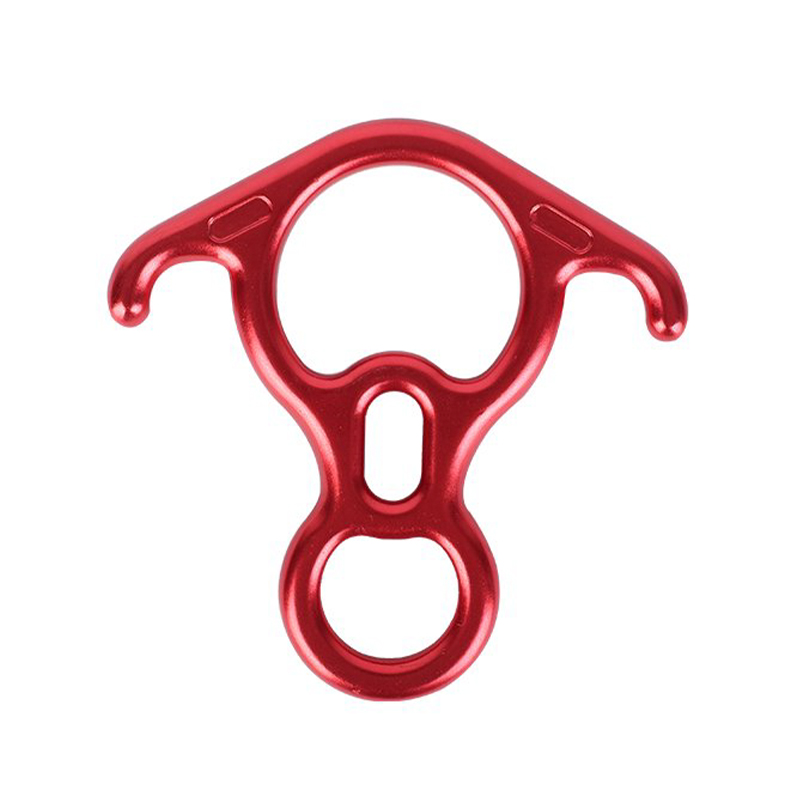 Descensor de Aluminio con Forma de Anillo Bull 8 para Escalada